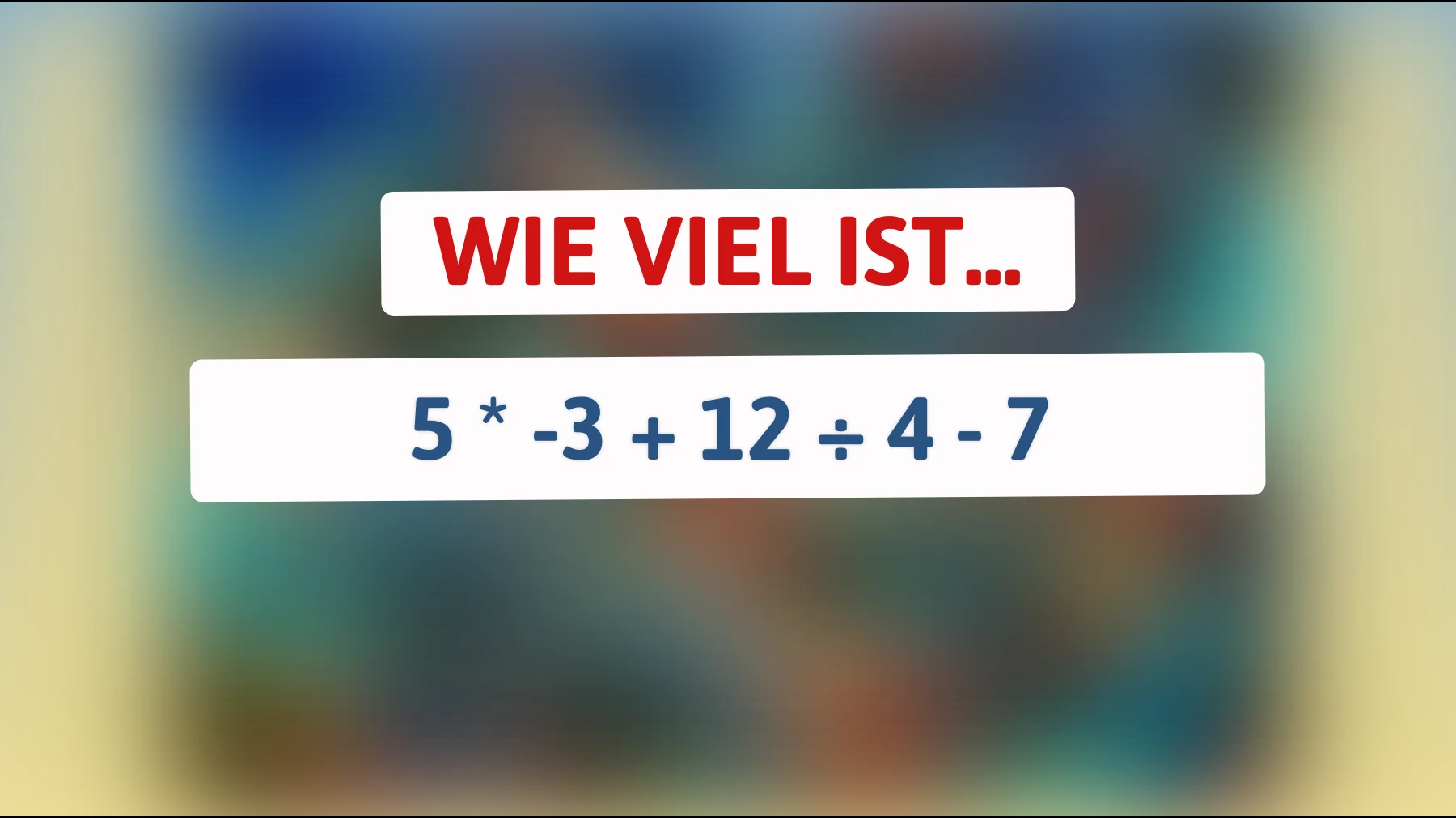 Kannst du das Rätsel knacken? Nur die Brillantesten unter uns lösen diese mathematische Herausforderung!"