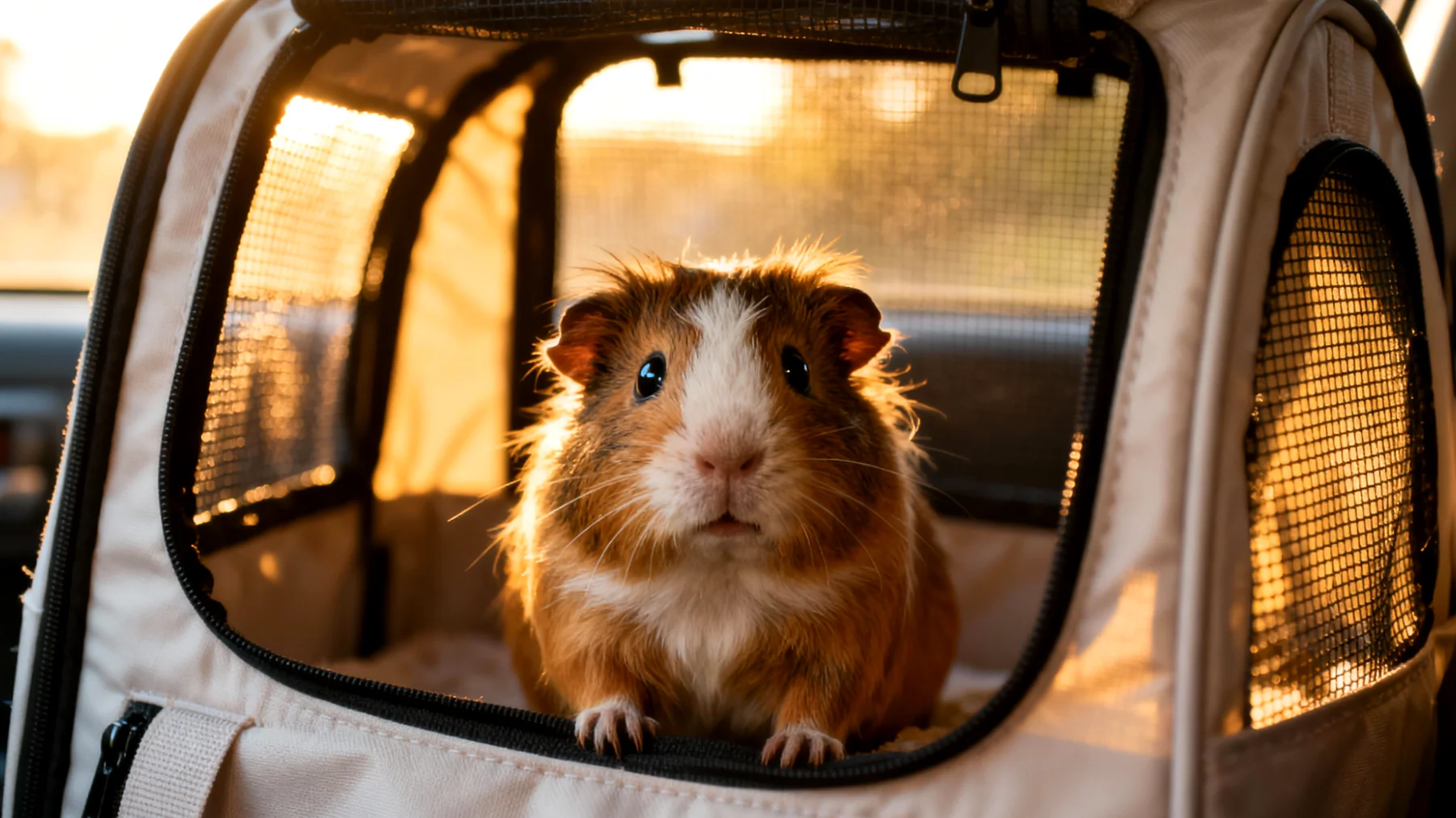 Meerschweinchen sind sehr stressanfällige Tiere und vertragen Reisen schlecht. Der Transport kann zu erheblichem Stress, Angst und gesundheitlichen Problemen führen. Das Zusammenleben im Haus bezieht sich auf die häusliche Umgebung und ist mit Reisesituationen unvereinbar."