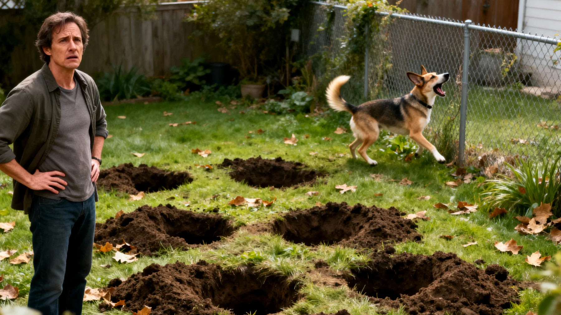 Hunde im Garten zeigen oft unerwünschtes Verhalten wie Buddeln, Bellen an der Grundstücksgrenze oder Ignorieren von Rückrufen, was effektives Training im Außenbereich erschwert und zu Konflikten mit Nachbarn oder Sicherheitsrisiken führen kann"