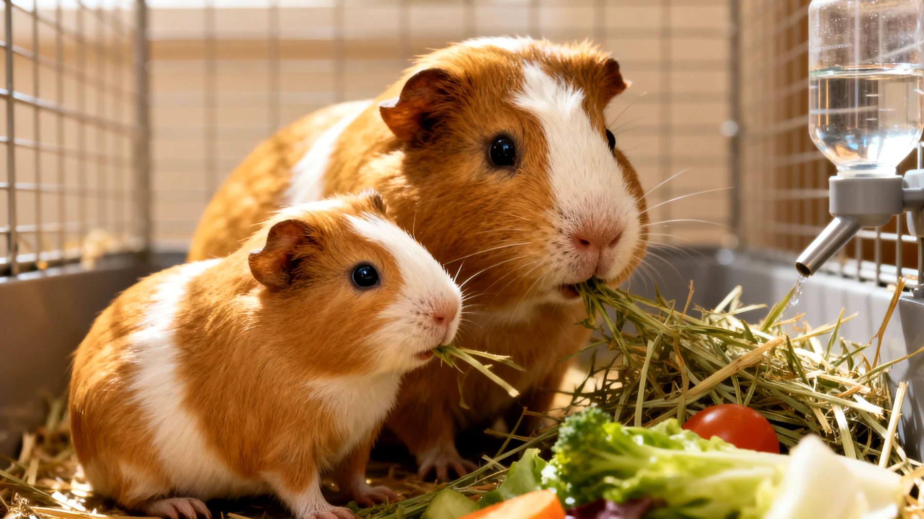 Welche speziellen Anforderungen hat die Ernährung von jungen Meerschweinchen, um ein gesundes Wachstum und eine optimale Entwicklung in den ersten Lebensmonaten zu gewährleisten?"