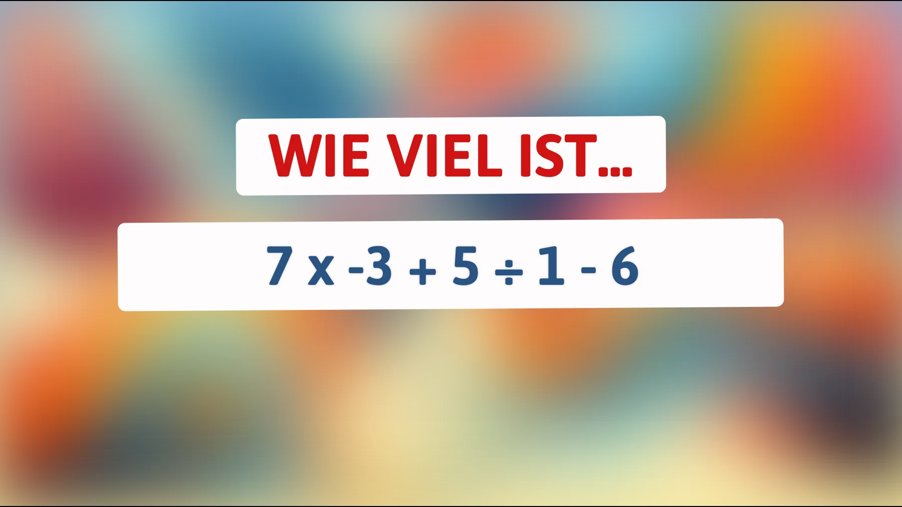 Nur 1% der Menschen können das lösen: Kannst du das mathematische Rätsel knacken?"